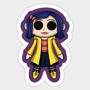 Coraline Doll Chibi Sticker